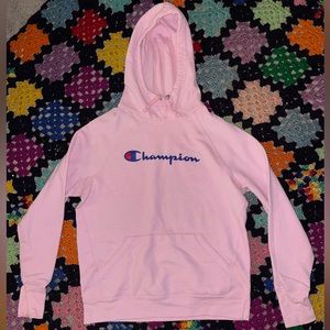 light pink cowl neck womens juniors champion pullover hoodie size small no flaws